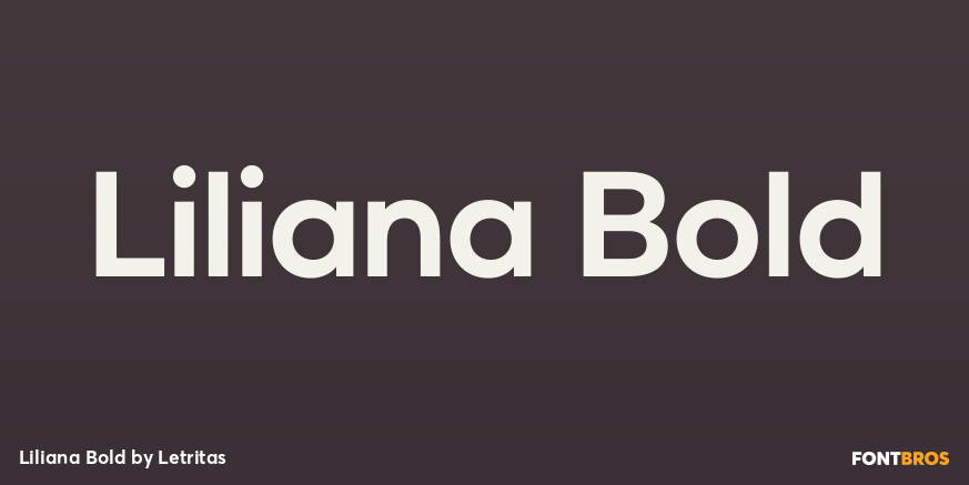 Liliana Bold Font Poster #1