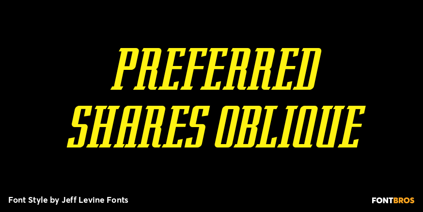 Preferred Shares Oblique Poster
