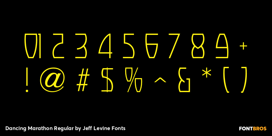 Dancing Marathon Regular Font Poster #4