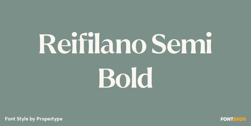 Reifilano Semi Bold Font Poster #1