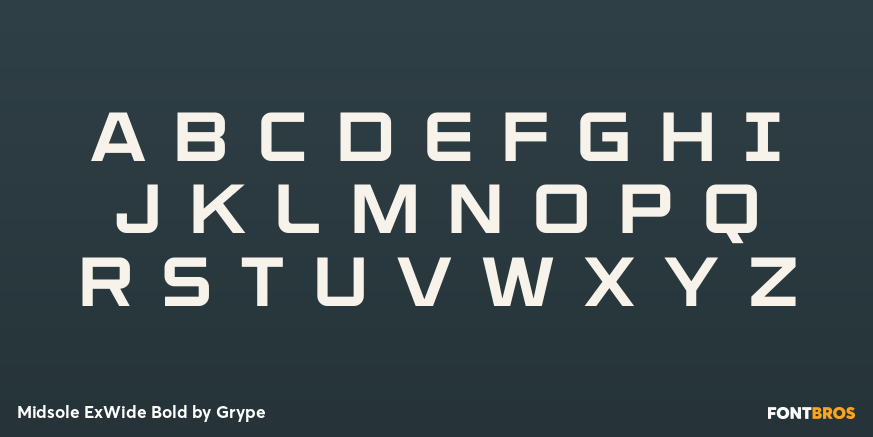 Midsole ExWide Bold Font Poster #2