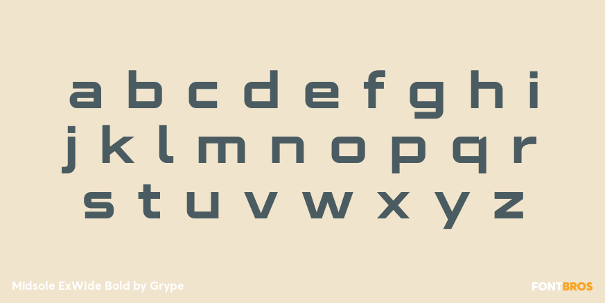 Midsole ExWide Bold Font Poster #3