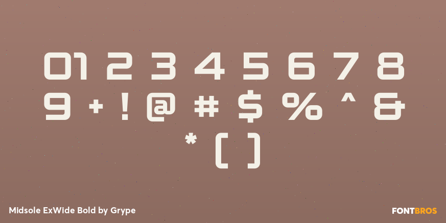 Midsole ExWide Bold Font Poster #4