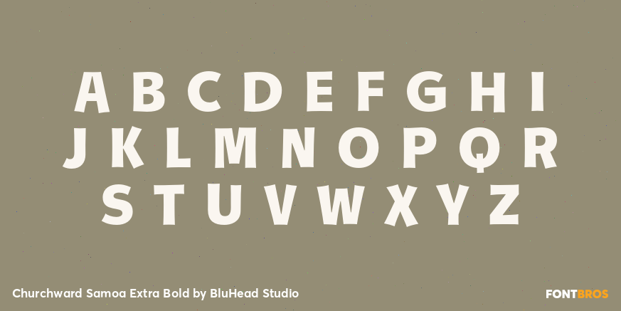 Churchward Samoa Extra Bold Font Poster #2