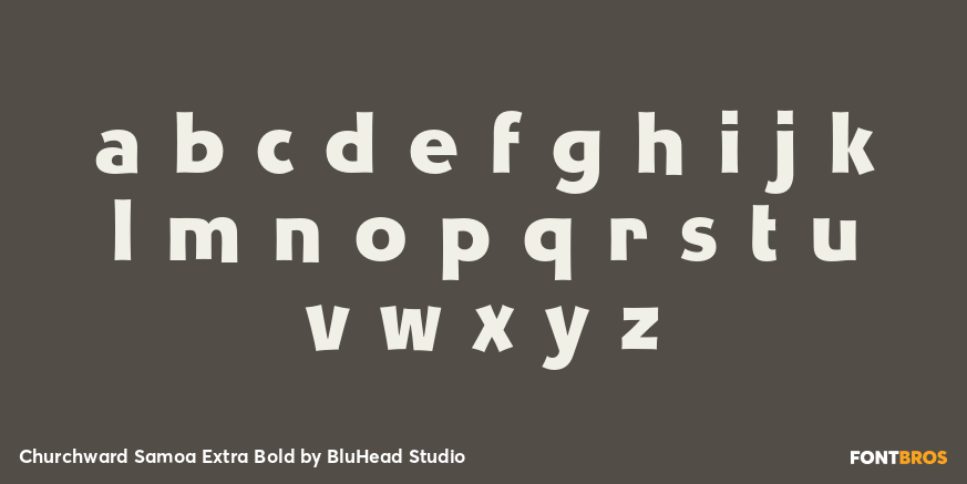 Churchward Samoa Extra Bold Font Poster #3