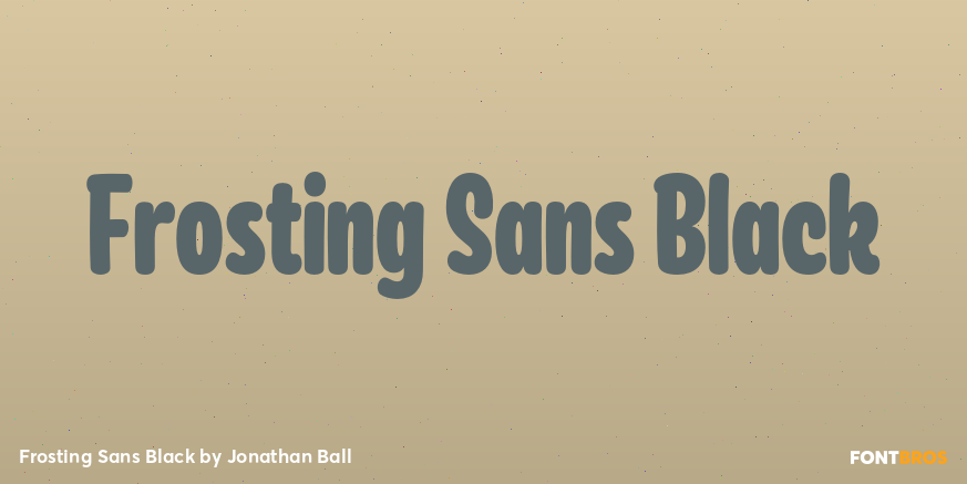 Frosting Sans Black Font Poster #1
