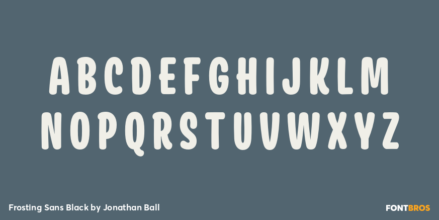 Frosting Sans Black Font Poster #2
