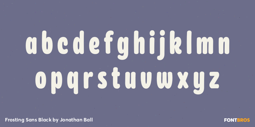 Frosting Sans Black Font Poster #3