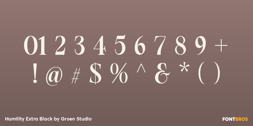 Humility Extra Black Font Poster #4