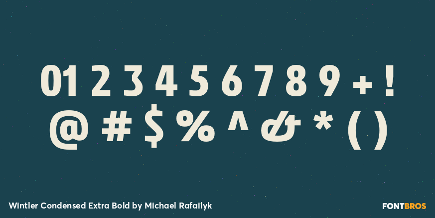 Wintler Condensed Extra Bold Font Poster #1
