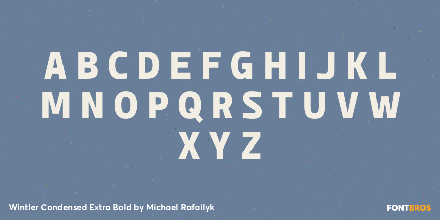 Wintler Condensed Extra Bold Font Poster #1