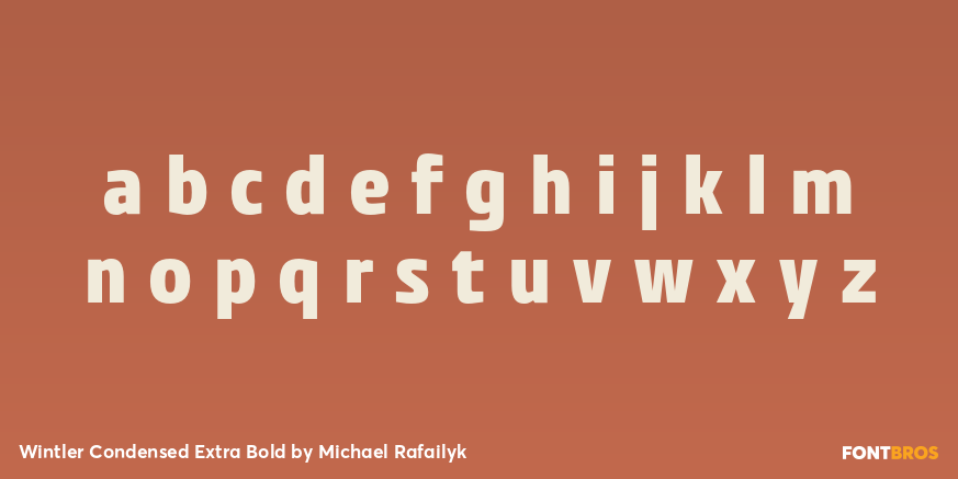Wintler Condensed Extra Bold Font Poster #1