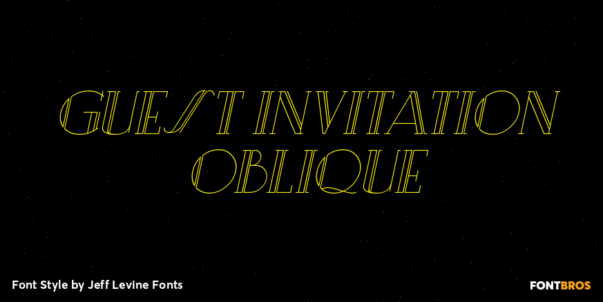 Guest Invitation Oblique Poster