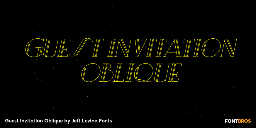 Guest Invitation Oblique Poster