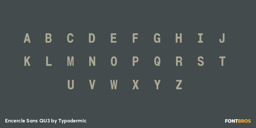 Encercle Sans QU3 Font Poster #2