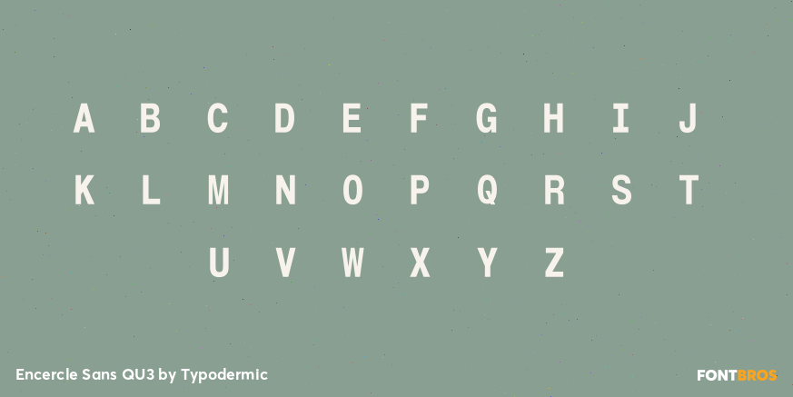 Encercle Sans QU3 Font Poster #3