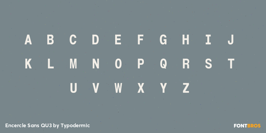 Encercle Sans QU3 Font Poster #1