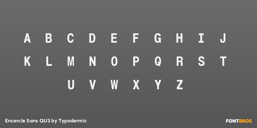Encercle Sans QU3 Font Poster #1