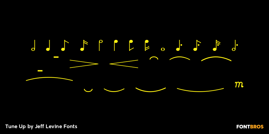 Tune Up Font Poster #2