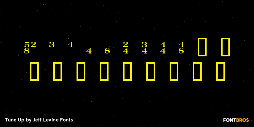 Tune Up Font Poster #4