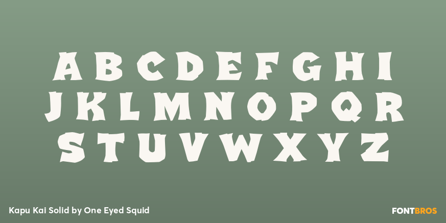 Kapu Kai Solid Font Poster #2