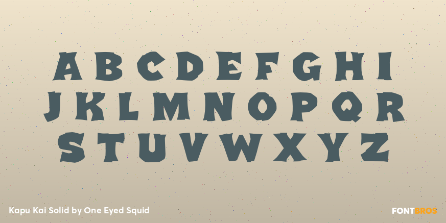 Kapu Kai Solid Font Poster #3