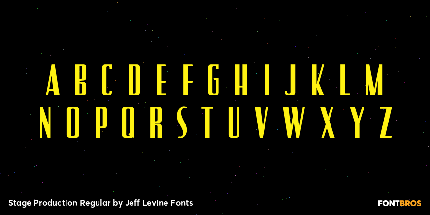 Stage Production Regular Font Poster #2