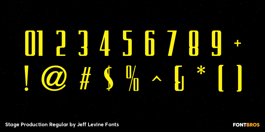 Stage Production Regular Font Poster #4