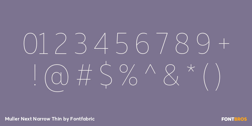 Muller Next Narrow Thin Font Poster #4