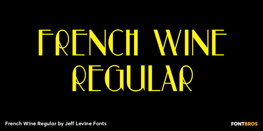 French Wine Regular Font Poster #1