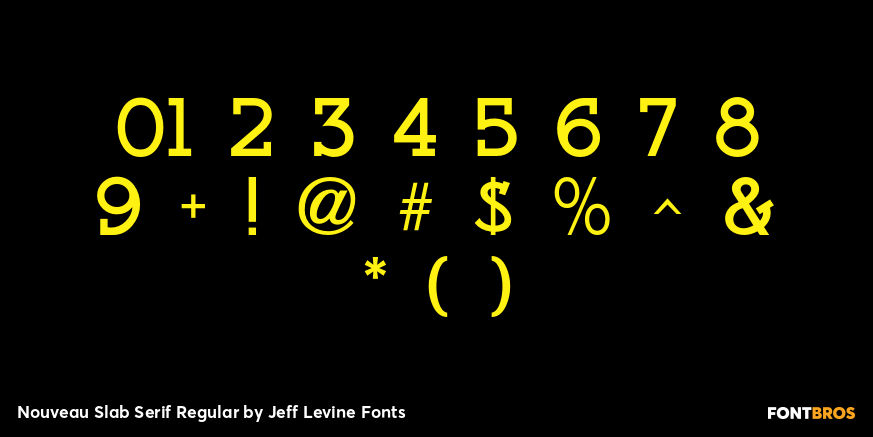 Nouveau Slab Serif Regular Font Poster #4