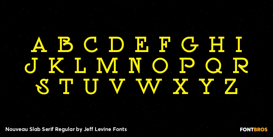 Nouveau Slab Serif Regular Font Poster #2