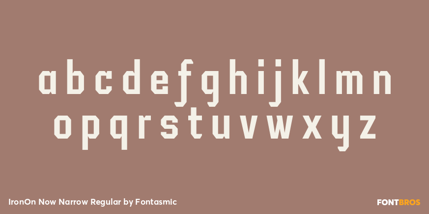 IronOn Now Narrow Regular Font Poster #3