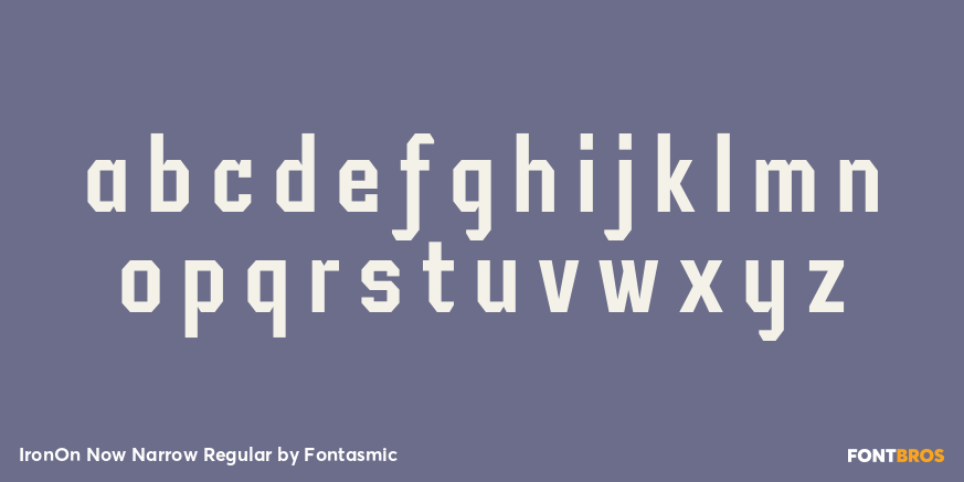 IronOn Now Narrow Regular Font Poster #1