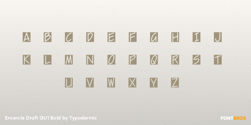 Encercle Draft QU1 Bold Font Poster #2