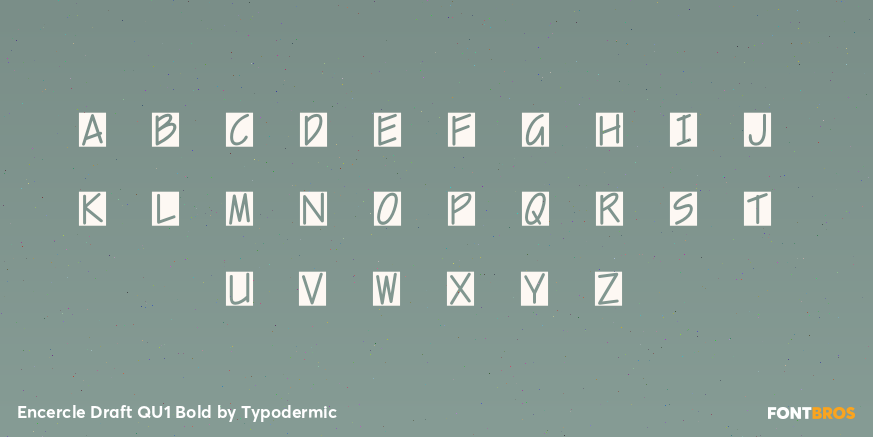 Encercle Draft QU1 Bold Font Poster #1