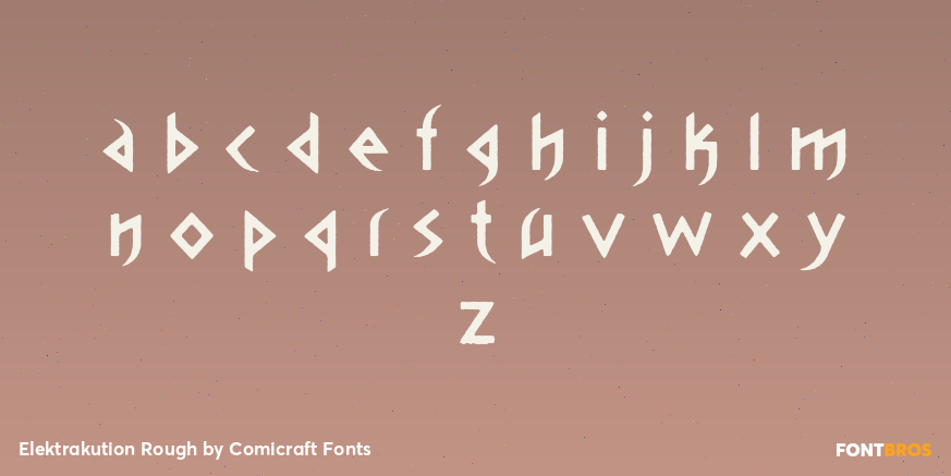 Elektrakution Rough Font Poster #3