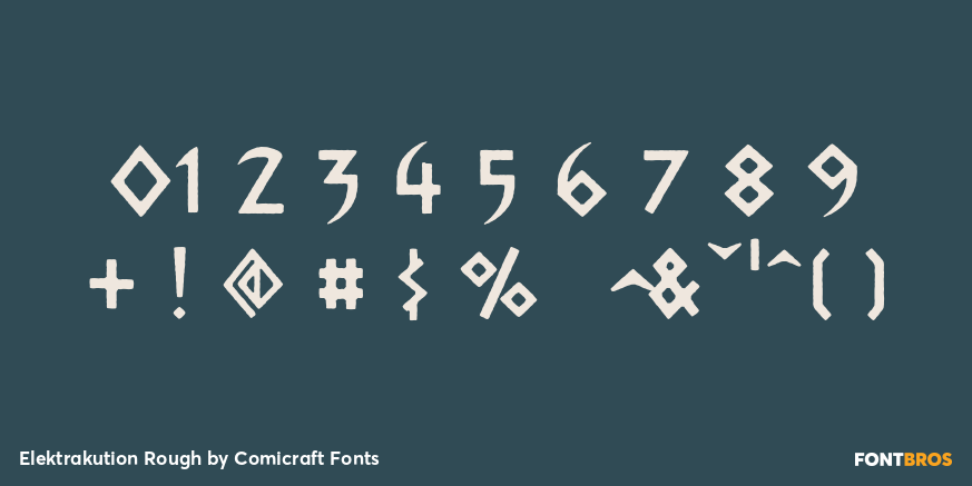 Elektrakution Rough Font Poster #4