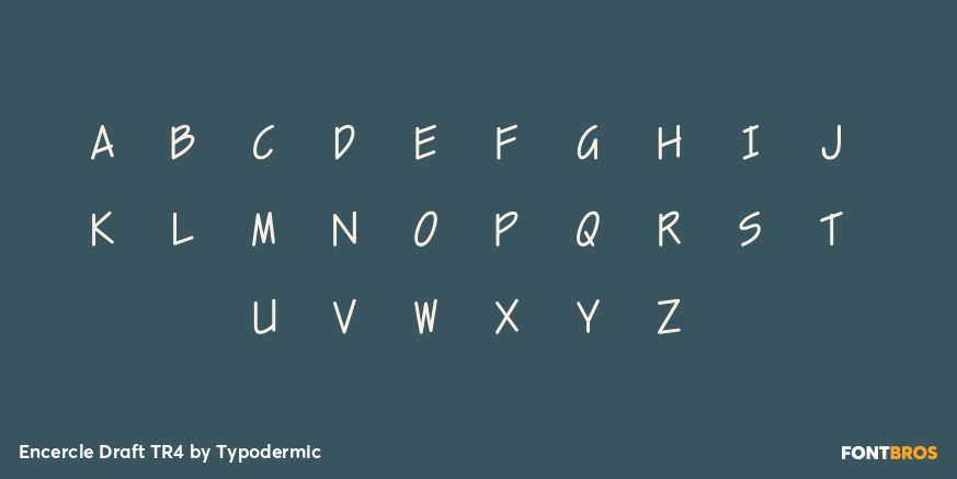 Encercle Draft TR4 Font Poster #2