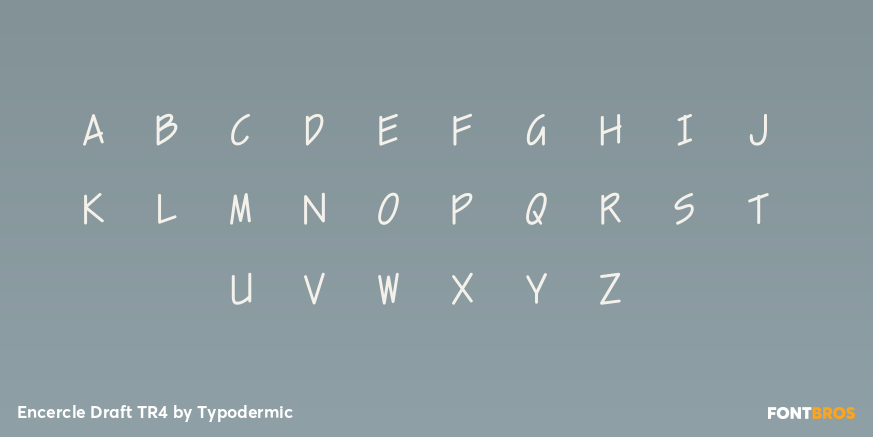 Encercle Draft TR4 Font Poster #3