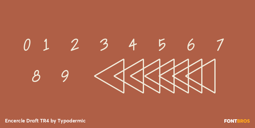 Encercle Draft TR4 Font Poster #4