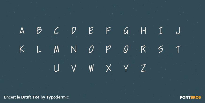 Encercle Draft TR4 Font Poster #1