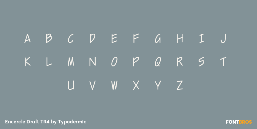 Encercle Draft TR4 Font Poster #1
