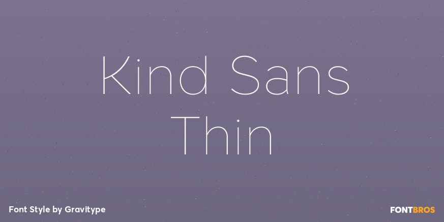 Kind Sans Thin Poster