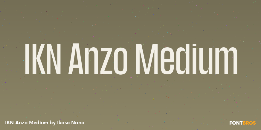 IKN Anzo Medium Font Poster