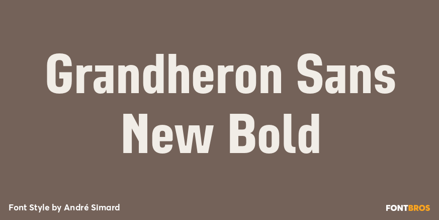 Grandheron Sans New Bold Font Poster #1