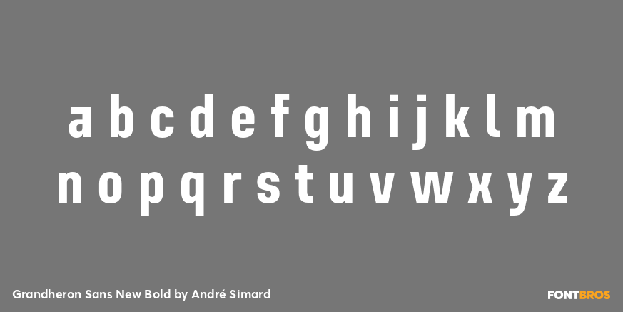 Grandheron Sans New Bold Font Poster #3