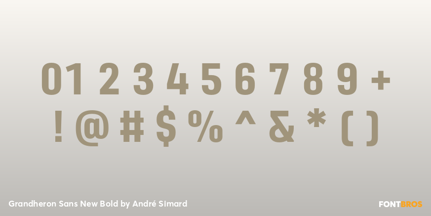Grandheron Sans New Bold Font Poster #4