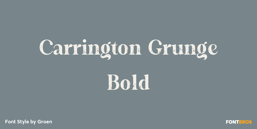 Carrington Grunge Bold Poster