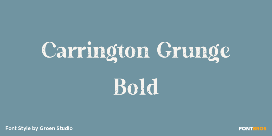 Carrington Grunge Bold Poster